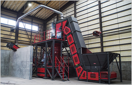 竪型回転式破砕機の写真